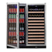 KingsBottle Wine And Beverage Refrigerator Combo With Glass Door - CulinaryProfis