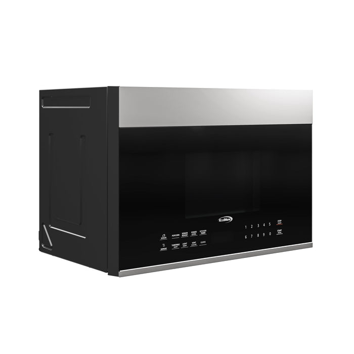 KoolMore 1.3 cu. ft. Over the Range Stainless Steel Microwave, 300 CFM, One Panel (KM - MOT - OP1SS) - CulinaryProfis
