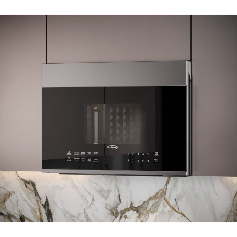 KoolMore 1.3 cu. ft. Over the Range Stainless Steel Microwave, 300 CFM, One Panel (KM - MOT - OP1SS) - CulinaryProfis