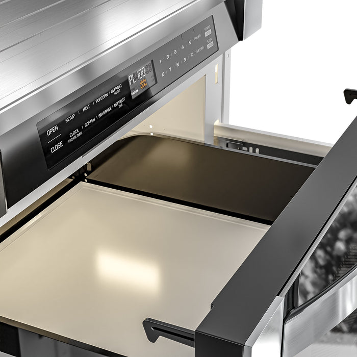 KoolMore 24 in. Stainless Steel Microwave Drawer – 1.2 cu. ft. (KM - MD - 1SS) - CulinaryProfis