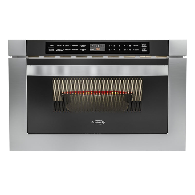 KoolMore 24 in. Stainless Steel Microwave Drawer – 1.2 cu. ft. (KM - MD - 1SS) - CulinaryProfis