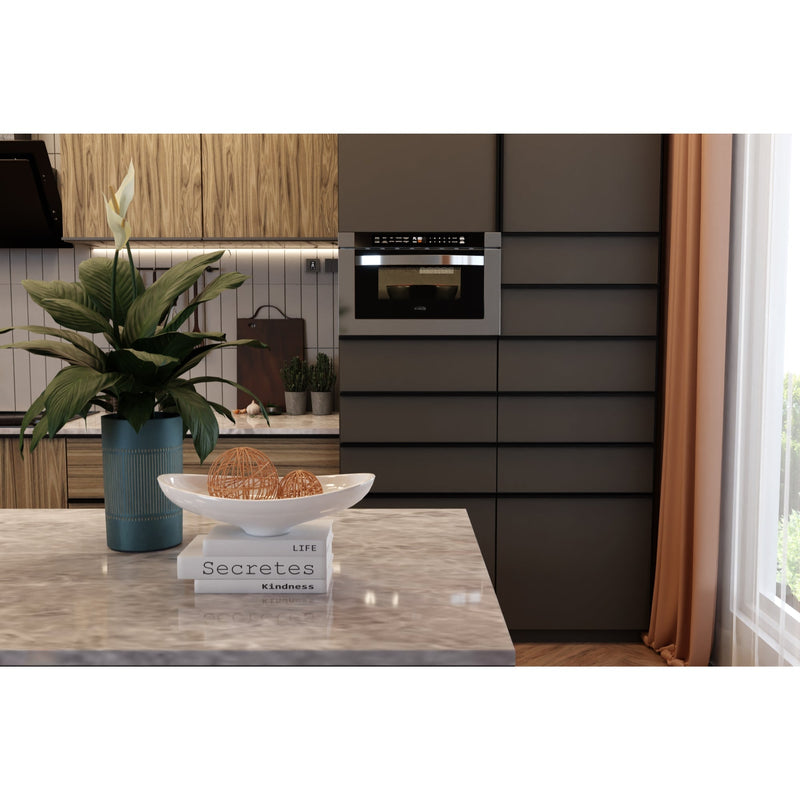 KoolMore 24 in. Stainless Steel Microwave Drawer – 1.2 cu. ft. (KM - MD - 1SS) - CulinaryProfis