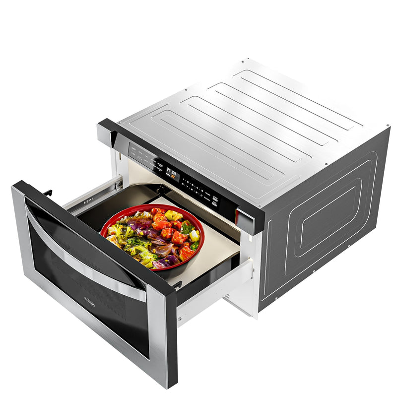 KoolMore 24 in. Stainless Steel Microwave Drawer – 1.2 cu. ft. (KM - MD - 1SS) - CulinaryProfis