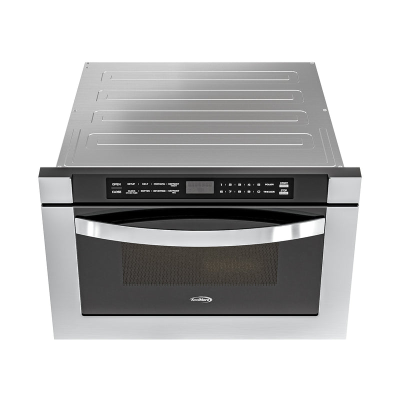 KoolMore 24 in. Stainless Steel Microwave Drawer – 1.2 cu. ft. (KM - MD - 1SS) - CulinaryProfis
