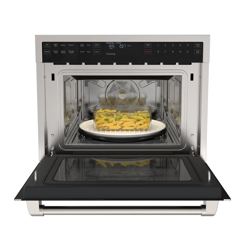 KoolMore Reserve 24 in. Built - In Microwave Convection Oven with Air Fry, 3 - in - 1 Combo, Sensor Cook, Soft - Close Door, 1.6 cu. ft. in Stainless Steel (KM - CWO24 - AFSS) - CulinaryProfis