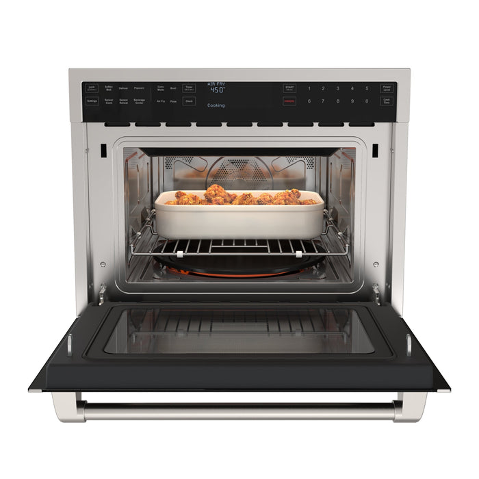 KoolMore Reserve 24 in. Built - In Microwave Convection Oven with Air Fry, 3 - in - 1 Combo, Sensor Cook, Soft - Close Door, 1.6 cu. ft. in Stainless Steel (KM - CWO24 - AFSS) - CulinaryProfis