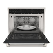 KoolMore Reserve 24 in. Built - In Microwave Convection Oven with Air Fry, 3 - in - 1 Combo, Sensor Cook, Soft - Close Door, 1.6 cu. ft. in Stainless Steel (KM - CWO24 - AFSS) - CulinaryProfis