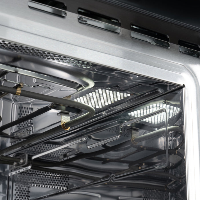 KoolMore Reserve 24 in. Stainless Steel Built - in Convection Microwave Oven with Speed and Sensor Cooking, 1.6 cu. ft. in Black (KM - CWO24 - BSS) - CulinaryProfis