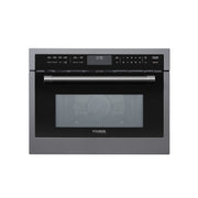 KoolMore Reserve 24 in. Stainless Steel Built - in Convection Microwave Oven with Speed and Sensor Cooking, 1.6 cu. ft. in Black (KM - CWO24 - BSS) - CulinaryProfis