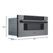 KoolMore Reserve 30 in. Stainless - Steel Microwave Drawer, 1.2 cu. ft. Capacity in Black (KM - MD30 - BSS) - CulinaryProfis