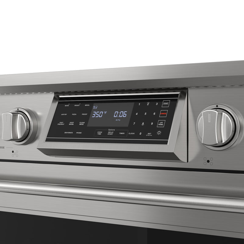 KoolMore Reserve 36 in. Electric Induction Range Oven with Ceramic Glass Cooktop, True Convection, 240V, 6.0 Cu. Ft., Air Fry, Sync Burners, CSA Certified in Stainless Steel (KM - IPR - 36TP - SS) - CulinaryProfis