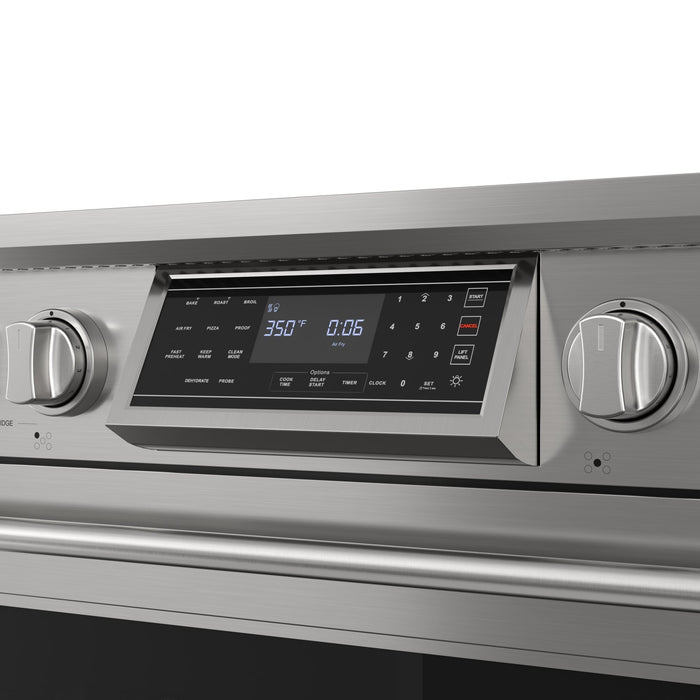 KoolMore Reserve 36 in. Electric Induction Range Oven with Ceramic Glass Cooktop, True Convection, 240V, 6.0 Cu. Ft., Air Fry, Sync Burners, CSA Certified in Stainless Steel (KM - IPR - 36TP - SS) - CulinaryProfis