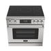 KoolMore Reserve 36 in. Electric Induction Range Oven with Ceramic Glass Cooktop, True Convection, 240V, 6.0 Cu. Ft., Air Fry, Sync Burners, CSA Certified in Stainless Steel (KM - IPR - 36TP - SS) - CulinaryProfis