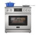 KoolMore Reserve 36 in. Electric Induction Range Oven with Ceramic Glass Cooktop, True Convection, 240V, 6.0 Cu. Ft., Air Fry, Sync Burners, CSA Certified in Stainless Steel (KM - IPR - 36TP - SS) - CulinaryProfis