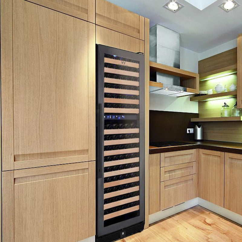 164 Bottle Large Wine Refrigerator With Glass Door KingsBottle.com