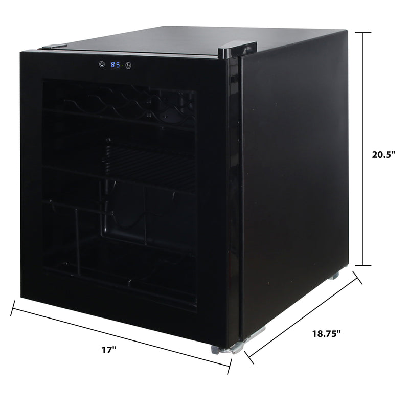 Avanti WBC16Z1B-IS interior shelving detail
