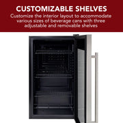 Vinotemp Beverage Center, 108 Can Capacity Vinotemp