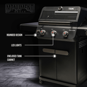 Mesa 325 | Black Propane Gas Grill Monument Grills
