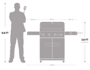 Mesa 415BZ | Stainless Propane Gas Grill Monument Grills