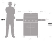 Mesa 425 | Black Propane Gas Grill Monument Grills
