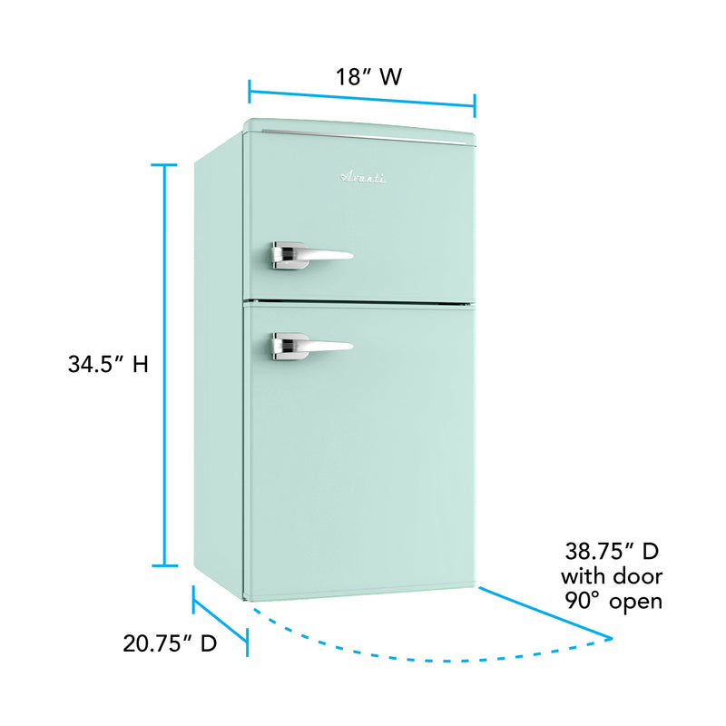 Avanti 3.0 Cu. Ft. Retro Compact Refrigerator Avanti Products, LLC