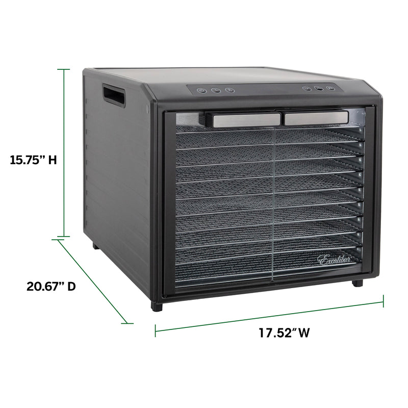 Excalibur 10 Tray Select Digital Dehydrator, in Stainless Steel Excalibur