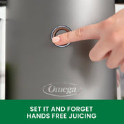Omega JC2022 150W Effortless™ Batch Juicer - 68oz Mega Hopper - CulinaryProfis