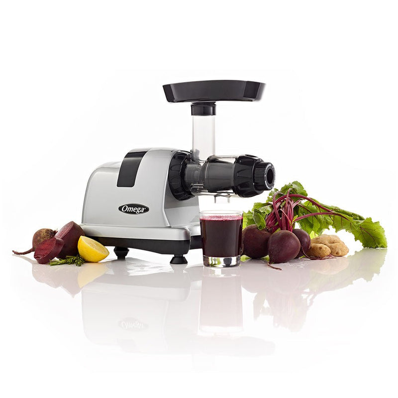 Omega MM900HDS 80 RPM Cold Press Celery Juicer - 2HP Equivalent Silver - CulinaryProfis