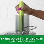 Omega OMJCHSXLCSV13 1000W High Speed Juicer - 3.3 - Inch Extra Large Chute Silver - CulinaryProfis