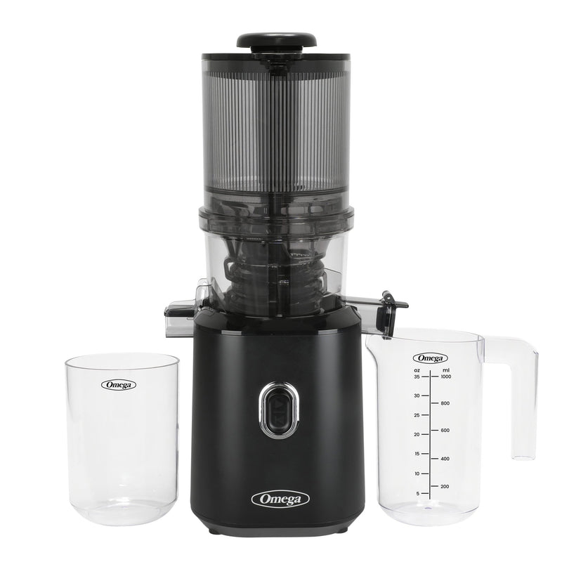 Omega OMJCSMVBBK13 150W Time Saving Cold Press Batch Juicer - Vertical Slow Masticating Juicer - CulinaryProfis