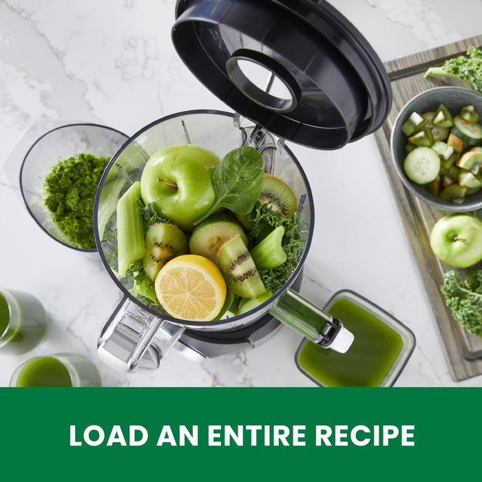 Omega OMSMBTBK13 180W Ultimate Performance Batch Juicer - IntelliDial Cold Press Smart Juicer - CulinaryProfis