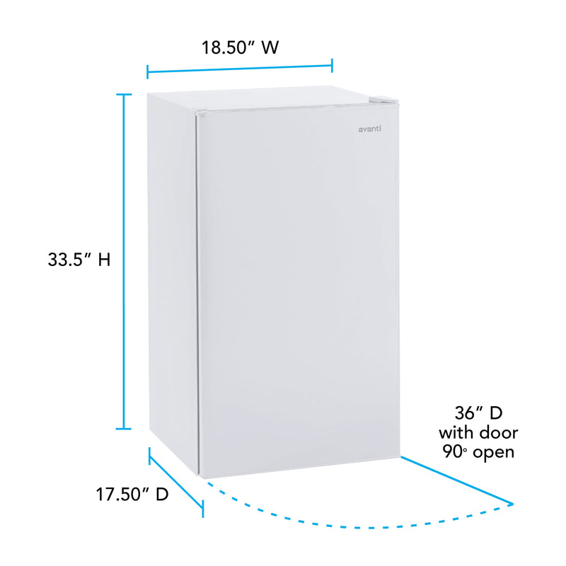 Avanti 3.2 cu. ft. Compact Refrigerator Avanti Products, LLC