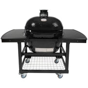 Oval XL 400 Primo Ceramic Kamado Grill On Cart With Side Shelves - PGCXLH - CulinaryProfis