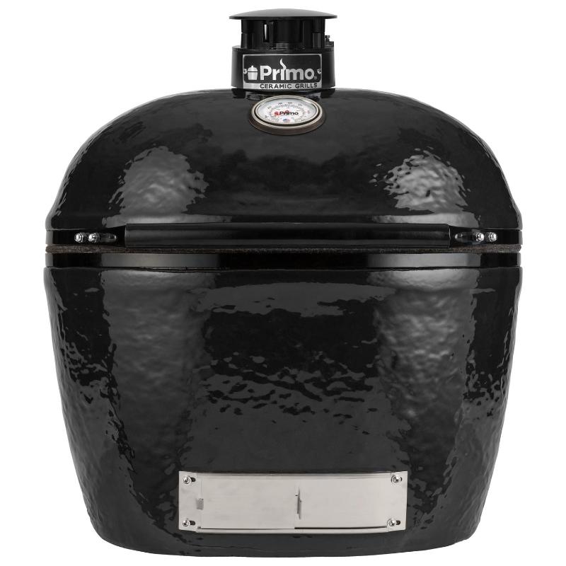 Oval XL 400 Primo Ceramic Kamado Grill On Cart With Side Shelves - PGCXLH - CulinaryProfis