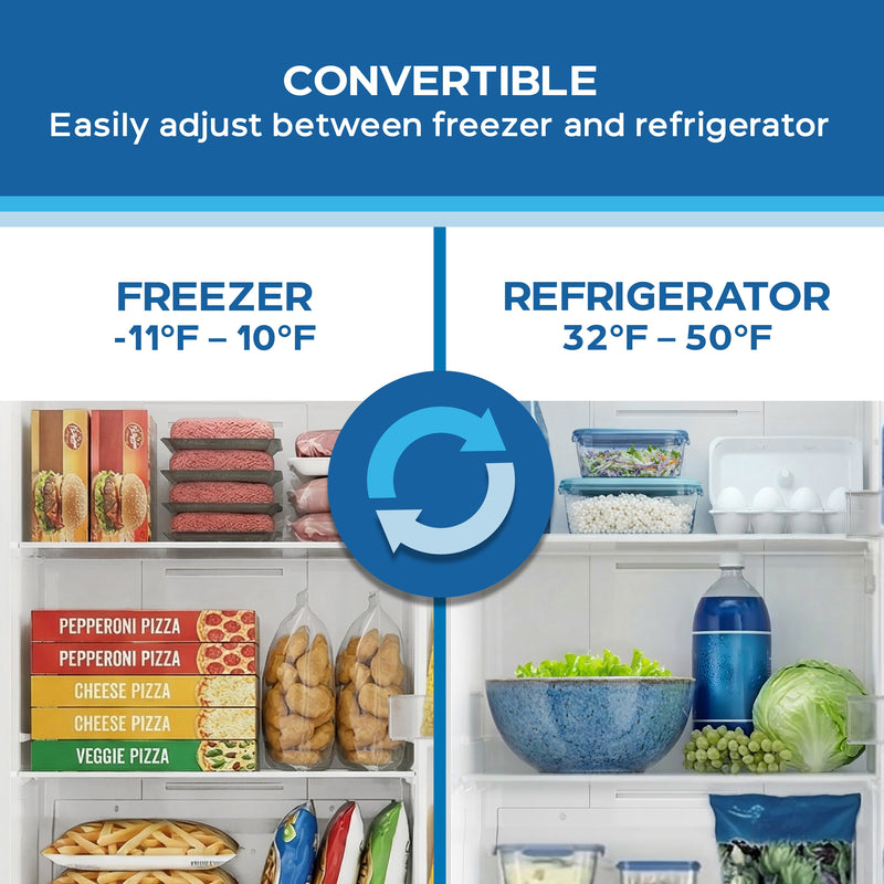 Avanti MaxxSpace Garage-Ready 21 cu. ft. Convertible Upright Freezer Avanti Products, LLC