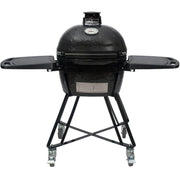 Primo All - In - One Oval Junior 200 Ceramic Kamado Grill With Cart - PGCJRC - CulinaryProfis