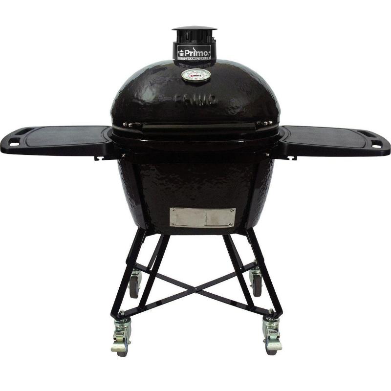 Primo All - In - One Oval Large 300 Ceramic Kamado Grill With Cart - PGCLRC - CulinaryProfis