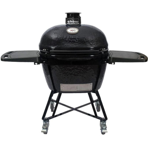 Primo All - In - One Oval XL 400 Ceramic Kamado Grill With Cradle Cart - PGCXLC - CulinaryProfis
