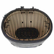 Primo All - In - One Oval XL 400 Ceramic Kamado Grill With Cradle Cart - PGCXLC - CulinaryProfis