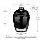 Primo All - In - One Round Ceramic Kamado Grill With Cart - PGCRC - CulinaryProfis