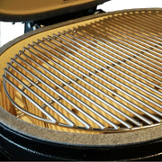 Primo Oval Junior 200 Ceramic Kamado Grill On Cart With Side Tables - PGCJRH - CulinaryProfis