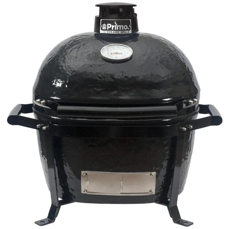 Primo Oval Junior 200 Ceramic Kamado Grill On GO Portable Carrier - PGCJRH - CulinaryProfis