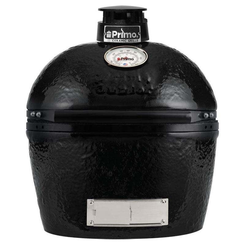 Primo Oval Junior 200 Ceramic Kamado Grill With Stainless Steel Grates - PGCJRH - CulinaryProfis