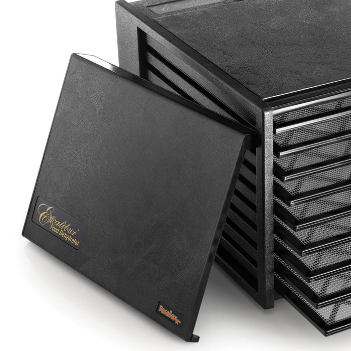 Excalibur - 2900ECB, Excalibur 400W Black Electric Food Dehydrator, 15 Sq Ft Drying Space, 9 Trays, Adjustable Thermostat