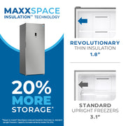 Avanti MaxxSpace Garage-Ready 23 cu. ft. Convertible Upright Freezer Avanti Products, LLC