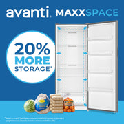 Avanti MaxxSpace Garage-Ready 23 cu. ft. Convertible Upright Freezer Avanti Products, LLC