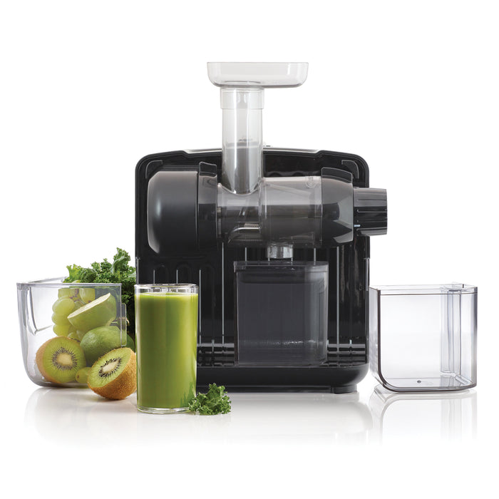 Omega JCUBE 80 RPM Cold Press 365 Masticating Slow Juicer - On-Board Storage