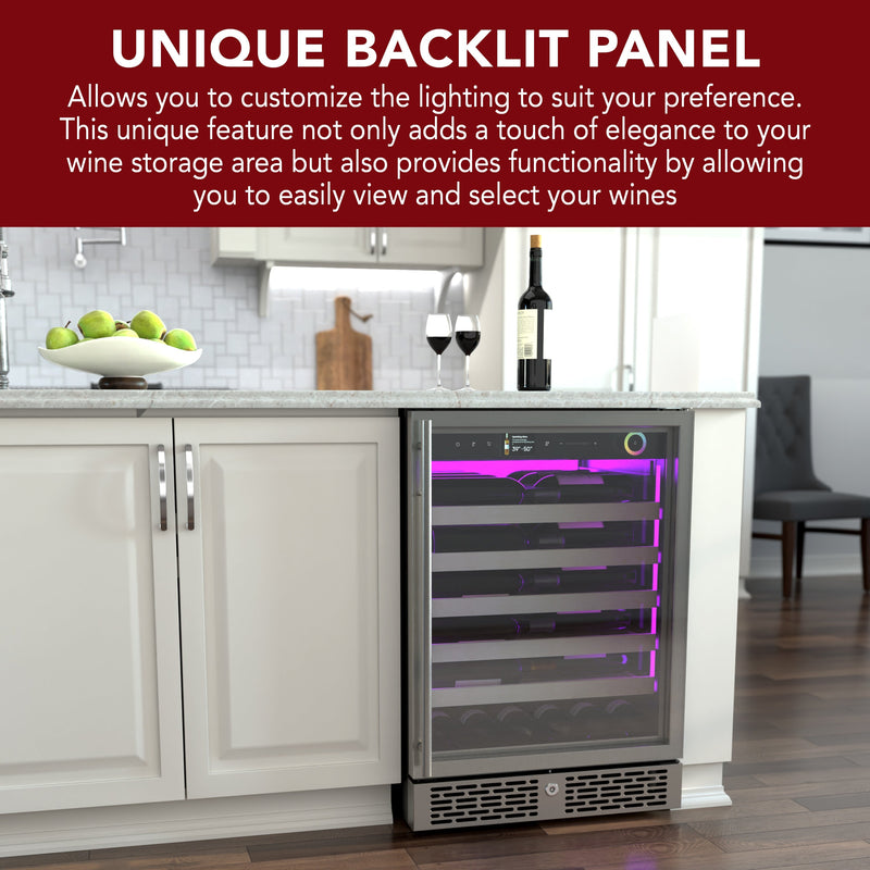 Vinotemp Vinoglow 41-Bottle Single-Zone Wine Cooler Vinotemp