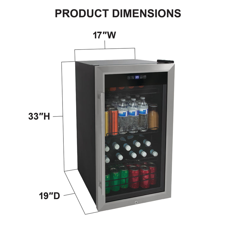 Vinotemp Beverage Center, 108 Can Capacity Vinotemp
