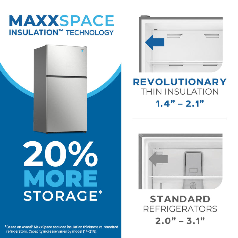 Avanti MaxxSpace Garage-Ready 24 cu. ft. Refrigerator Avanti Products, LLC
